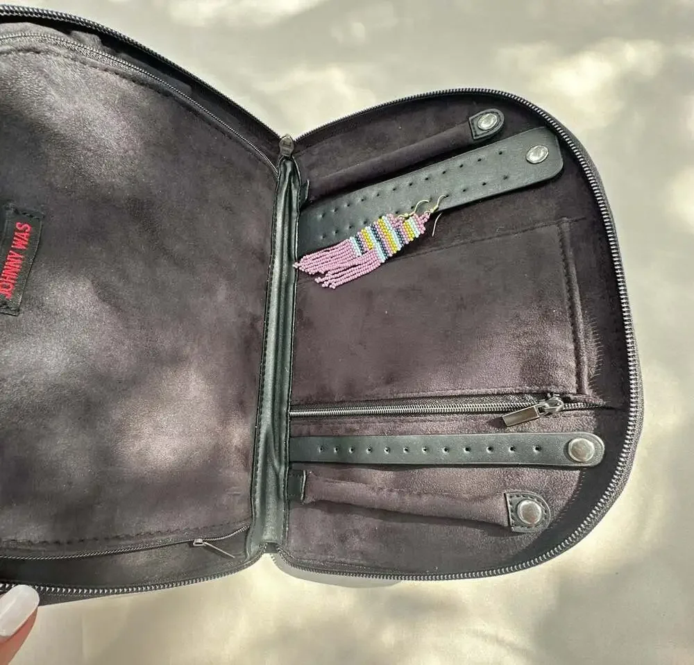 Johnny Was Embroidered Jewelry Travel Case